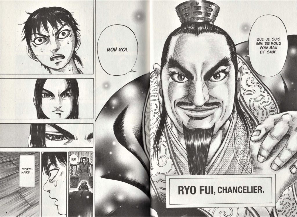 Tome 10 de Kingdom, l'entrée en scène de Ryo.