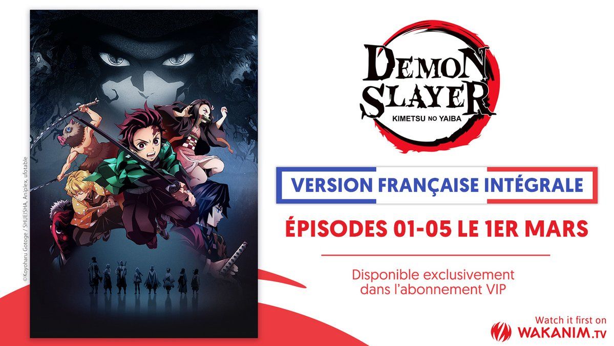 Demon Slayer Film Date De Sortie Wakanim La VF de Demon Slayer disponible dès aujourd’hui sur Wakanim! | Gaak