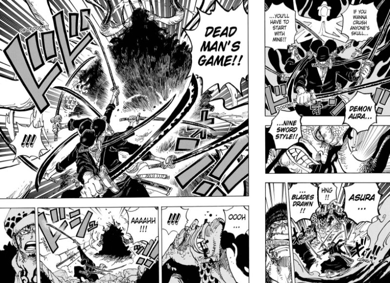 Zoro Goes Demon Mode , Rengoku Onigiri Defeats Kamazou