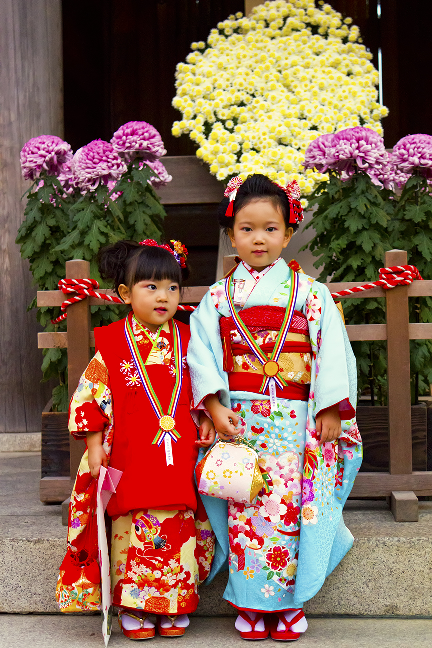 Традиционная одежда детей Японии