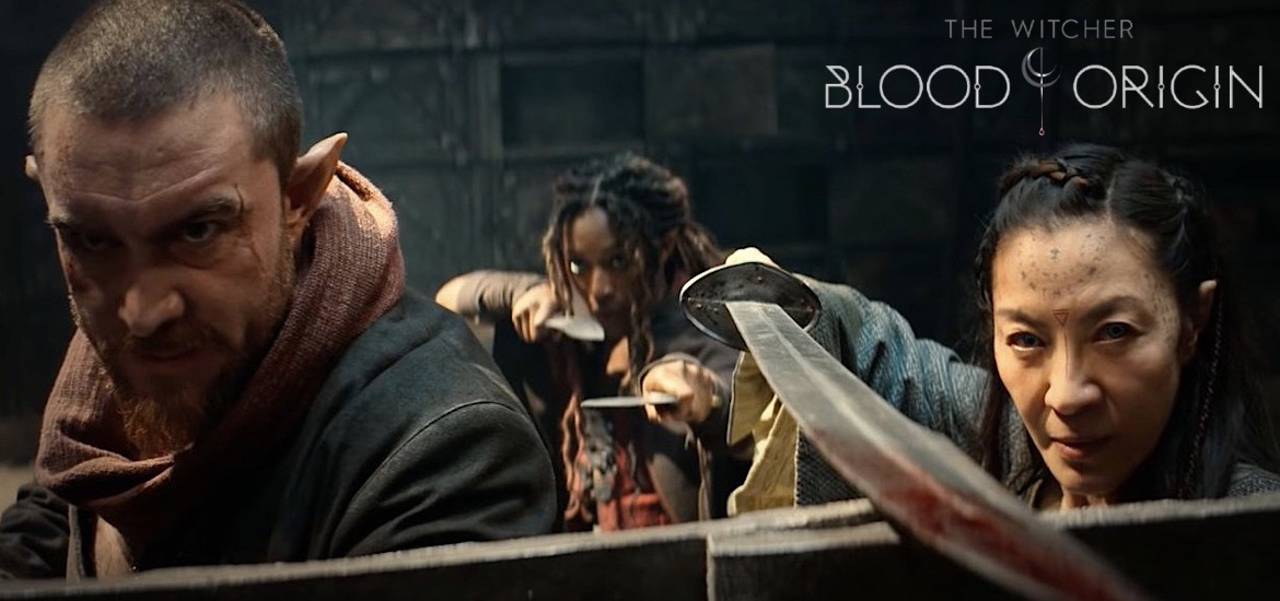 The Witcher Blood Origin Trailer spin-off prequel mini-série Netflix Michelle Yeoh Laurence O‘Fuarain Sophia Brown Andrzej Sapkowski Synopsis