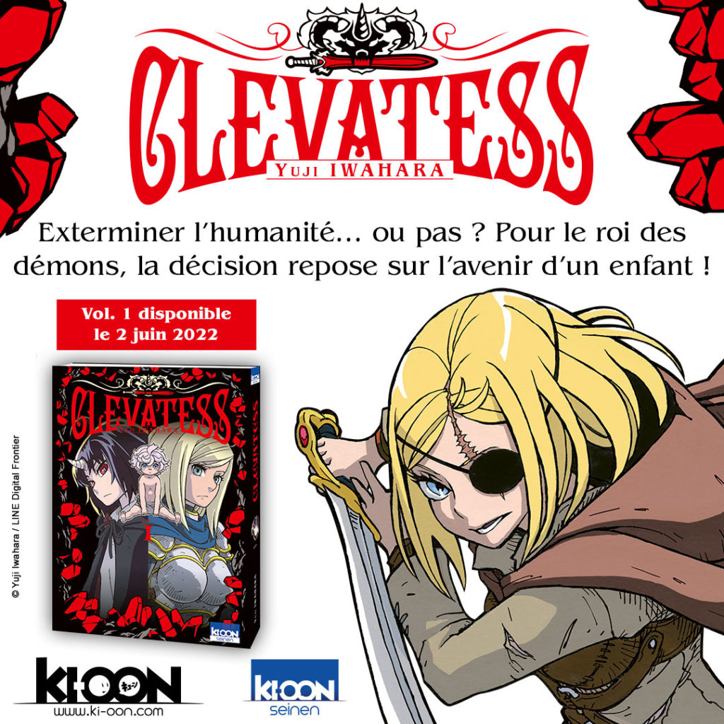 Clevatess VF Ki-oon éditions date de sortie française 2 juin 2022 Yuji Iwahara Clevatess The King of Beasts, the Babe and Cadaverous Champion Dark Fantasy Darker than Black Dimension W Seinen