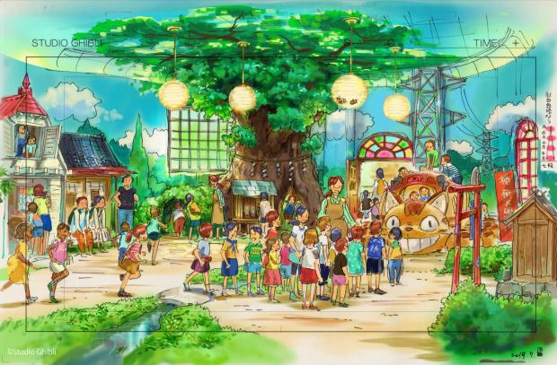 Parc d’attraction Ghibli Préfecture d’aichi Toshio Suzuki Hideaki Omura Date d’ouverture 1er novembre 2022
Ghibli no Daisōko Magasin géant de Ghibli Seishun no Oka Colline de la jeunesse Dondoko Mori Forêt Dondoko Mononoke no Sato Area Village Mononoke Majo no Tani Area Vallée des Sorcières 2023