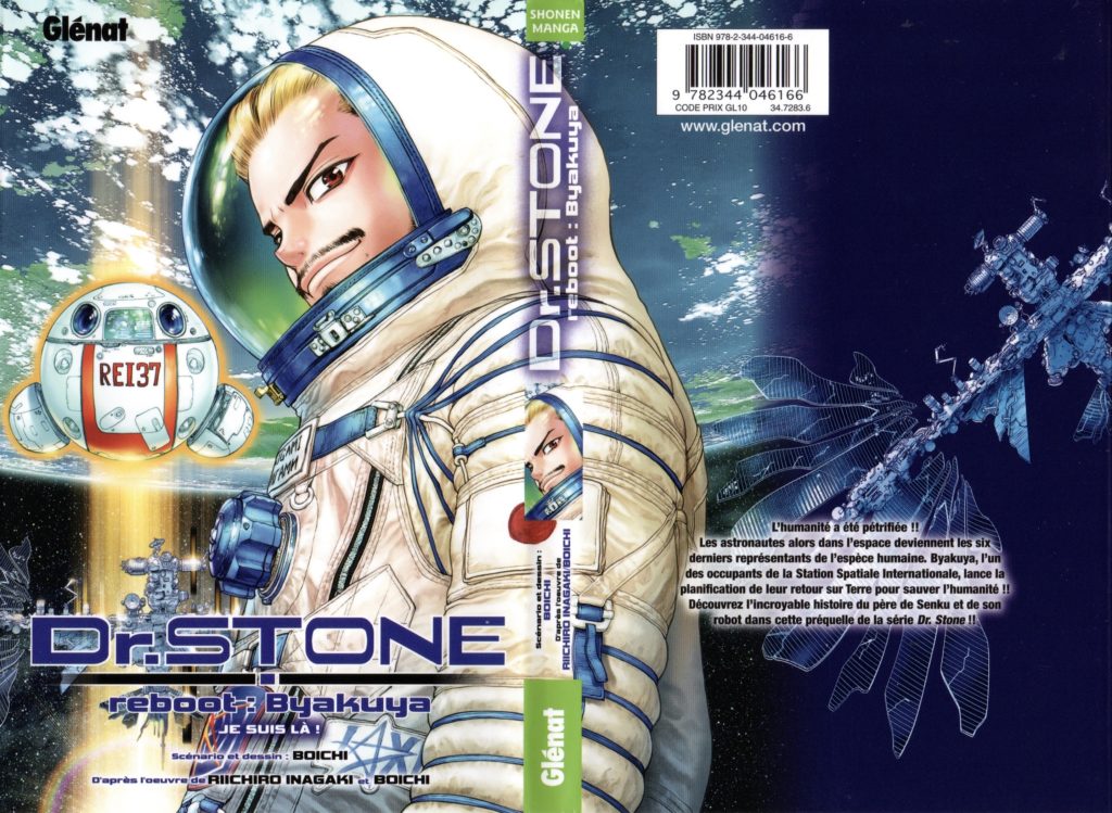 Les Trésors du Nain Dr. Stone Reboot Byakuya Je suis là Glénat Manga Shonen Boichi Riichiro Inagaki one shot Avis Review Critique 