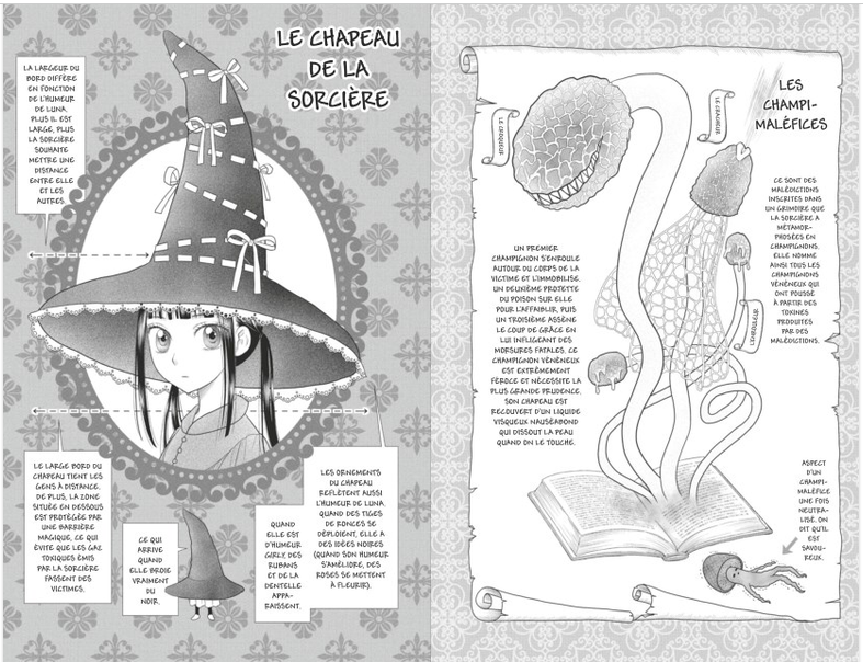 Pages bonus © Tachibana Higuchi - Hakusensha - Glénat la sorcière aux champignons