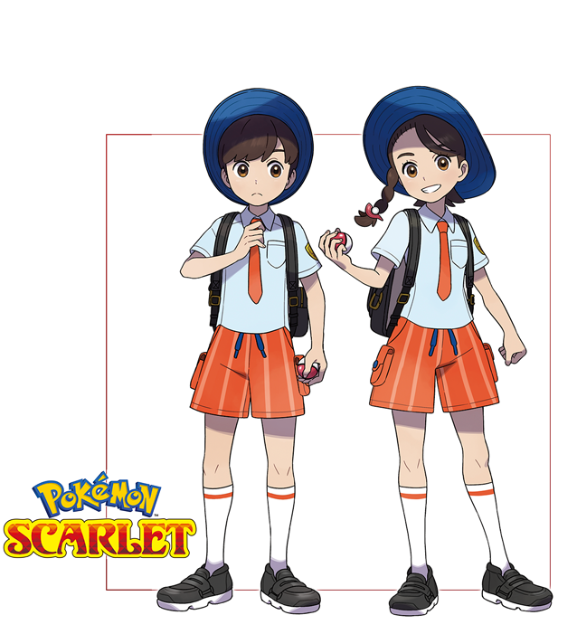 Pokémon Écarlate et Violet : personnages écarlate