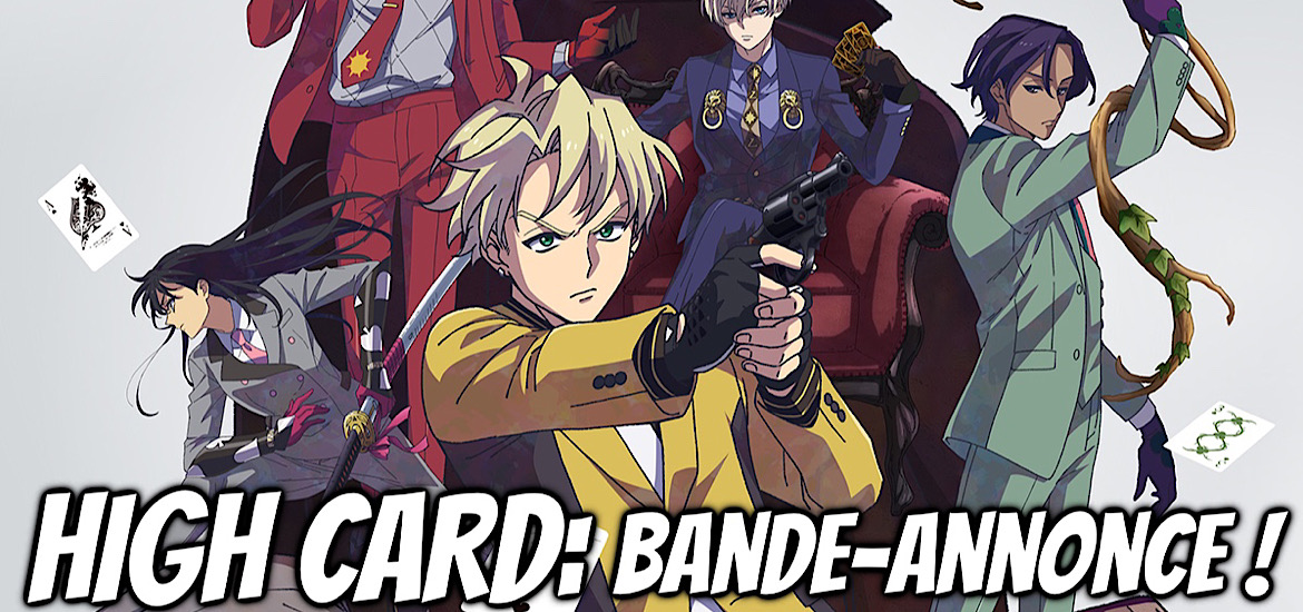 High Card Teaser trailer Bande annonce vidéo Anime Poker Cartes Date de sortie 9 Janvier 2023 Anime Hiver 2023