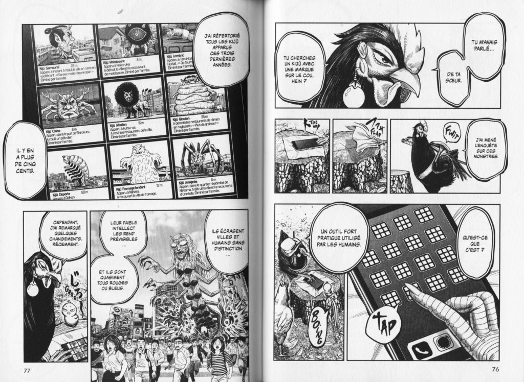 Les Trésors du Nain Rooster Fighter avis Review Critique Tome 2 Coq de baston Shu Sakuratani Shonen 
Mangetsu Shonen Manga WTF Satire Parodie