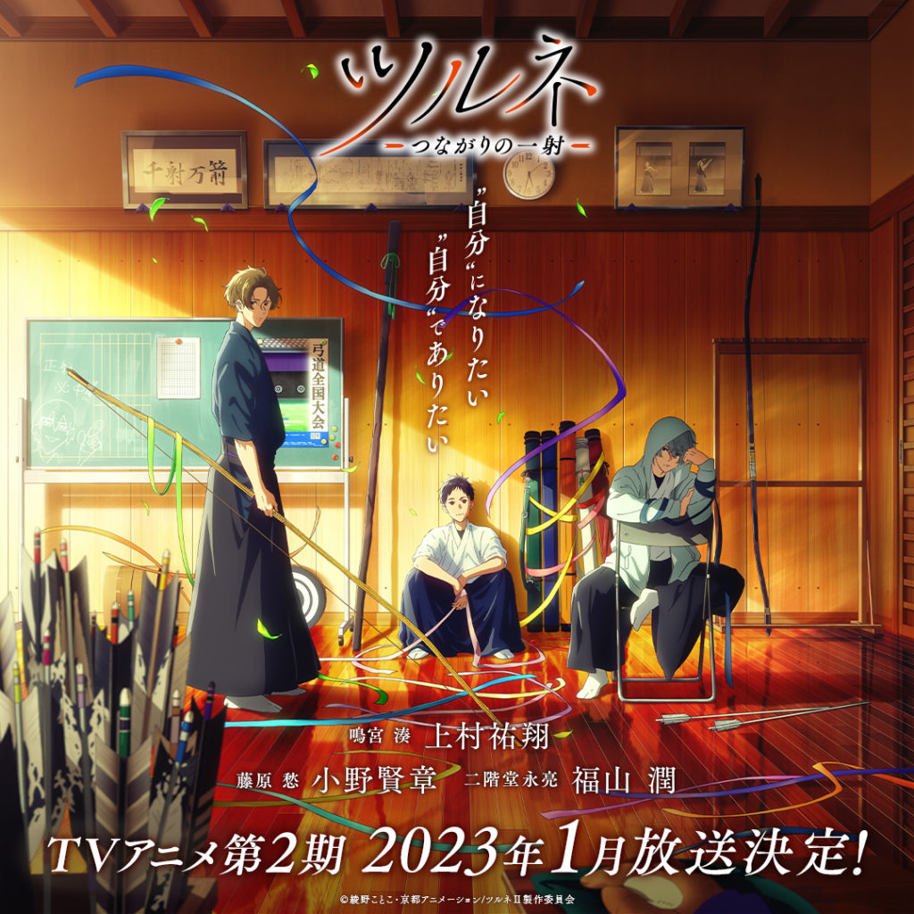Tsurune Saison 2 Annonce Anime Kyoto Animation Film d’animation Teaser Trailer Tir à l’arc Date de sortie Janvier 2023 Anime Hiver 2023