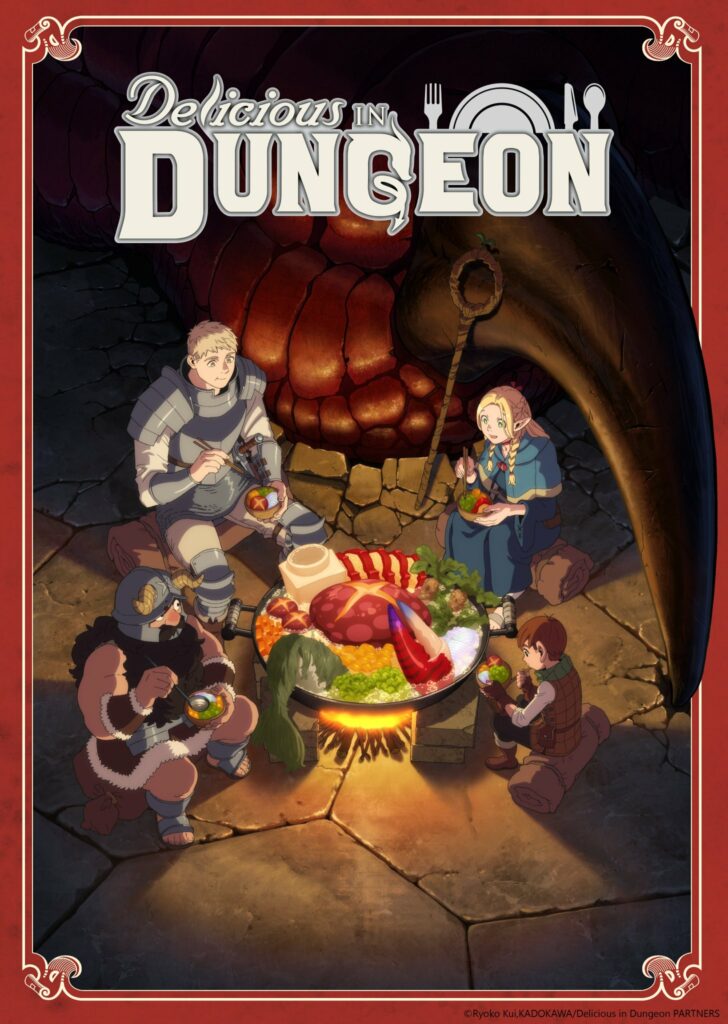 Gloutons & Dragons Adaptation anime Teaser Trailer Bande-annonce Date de sortie Studio Trigger Kill la Kill Darling in the Franxx Histoire Dungeon Meshi Delicious in Dungeon Kui Ryoko Anime Hiver 2024 Janvier 2024