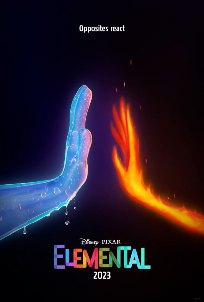 Première affiche du film Elemental
