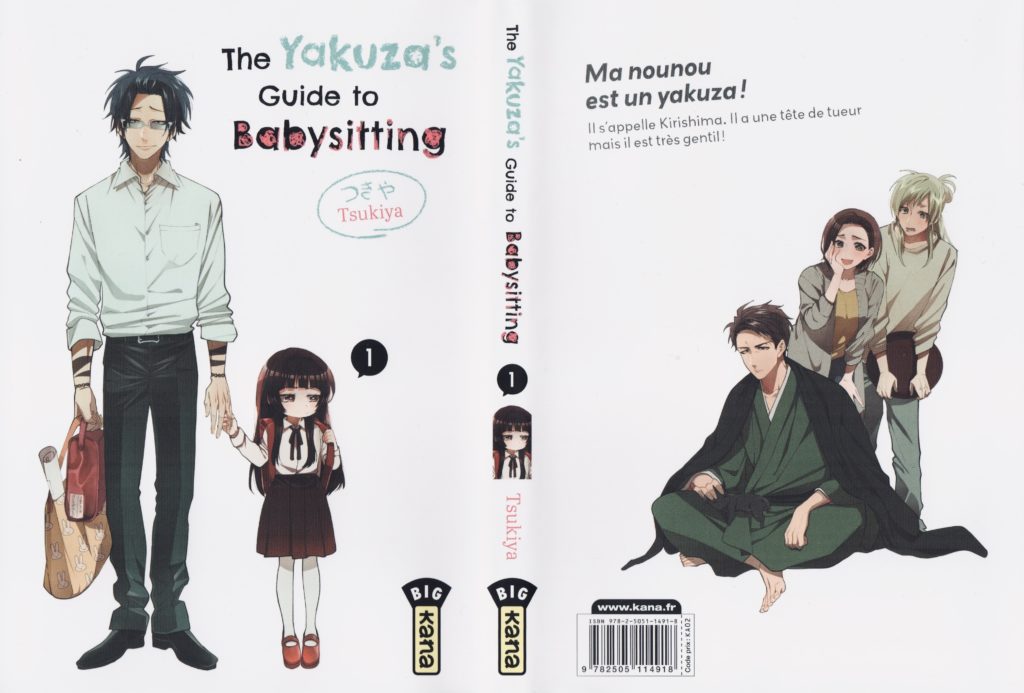The Yakuza’s Guide to Babysitting, Avis, Tome 1, Review, Critique, Kana éditions, Tsukiya, Shonen, Comique, Comédie, Nounou, Les Trésors du Nain, Kumicho Musume to Sewagakari,