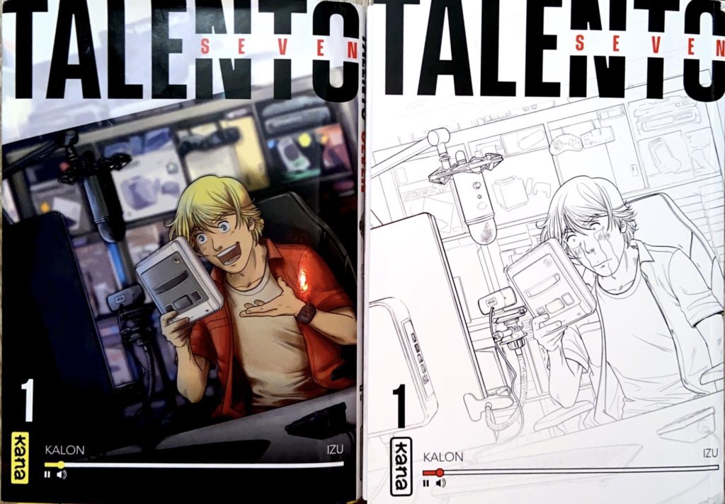 Jaquette et couverture du premier tome de Talento Seven © Kana - Kalon - Izu