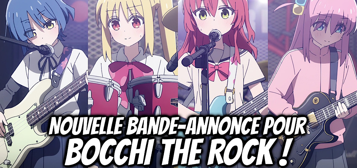 Bocchi the Rock Bande-annonce vidéo Trailer Teaser Adaptation Anime Manga Aki Hamaji Date de sortie 8 Octobre 2022 Anime Automne 2022 Cloverworks Visuel Yonkoma Manga Time Kirara Max Houbunsha