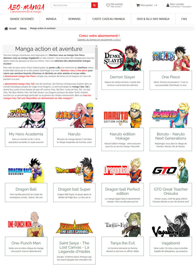 Carte cadeau manga 30€ - Abo Manga Abonnement manga et BD ! Vos mangas  livrés chez vous dès la sortie !