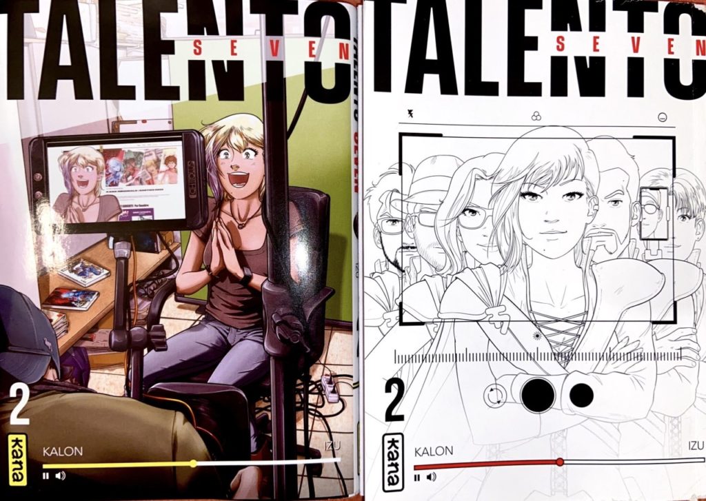 Jaquette et couverture du deuxième tome de Talento Seven © Kana - Kalon - Izu