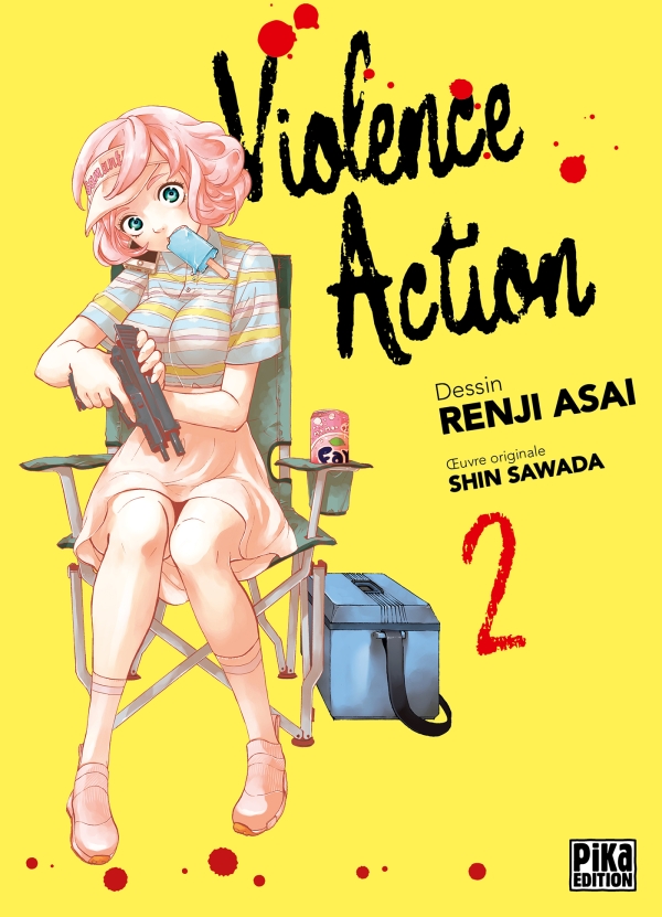 Couverture Tome 2 Violence Action Renji Asai Shin Sawada Pika Edition