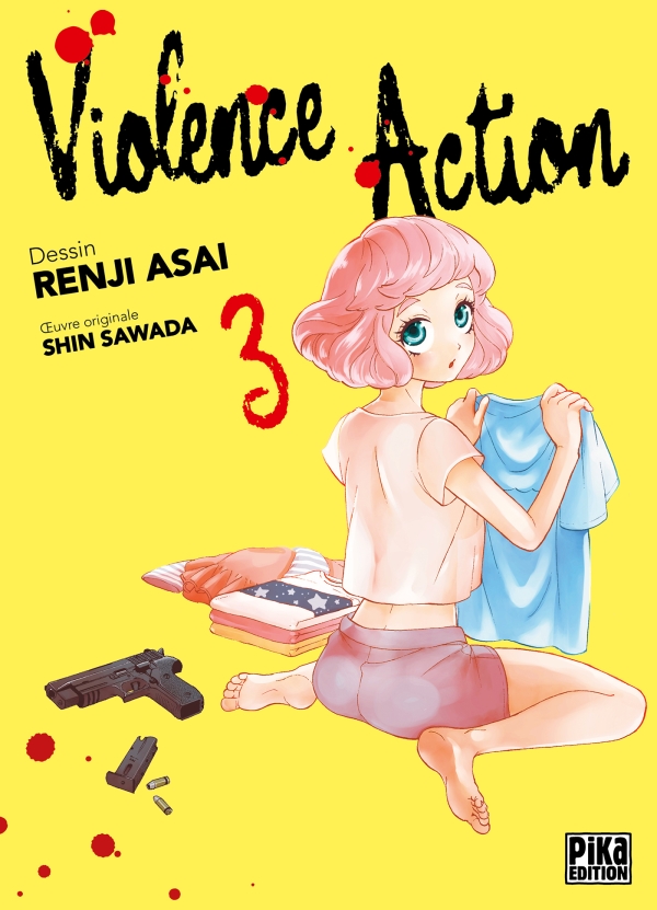 Couverture Tome 3 Violence Action Renji Asai Shin Sawada Pika Edition Yakuza