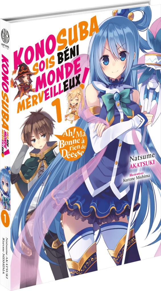 Konosuba Light novel meian date de sortie 13 avril 2023 tome 1 tome 2 Kono Subarashii Sekai ni Shukufuku o! KONOSUBA : Sois béni monde merveilleux