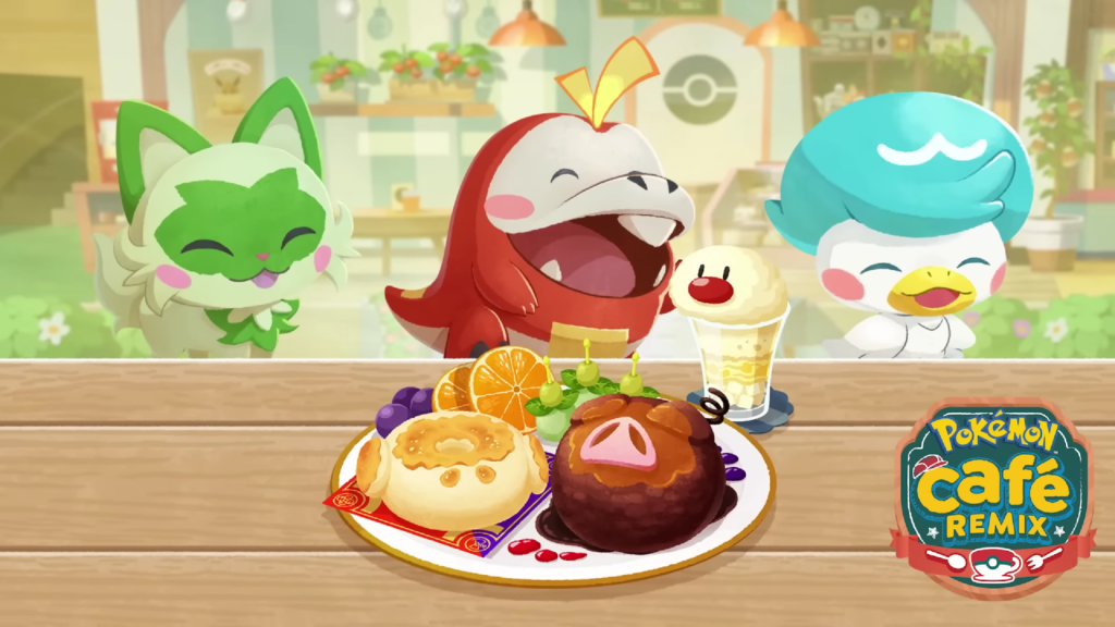 Pokémon Café Remix - starter 9g - Chochodile, Poussacha et Coiffeton