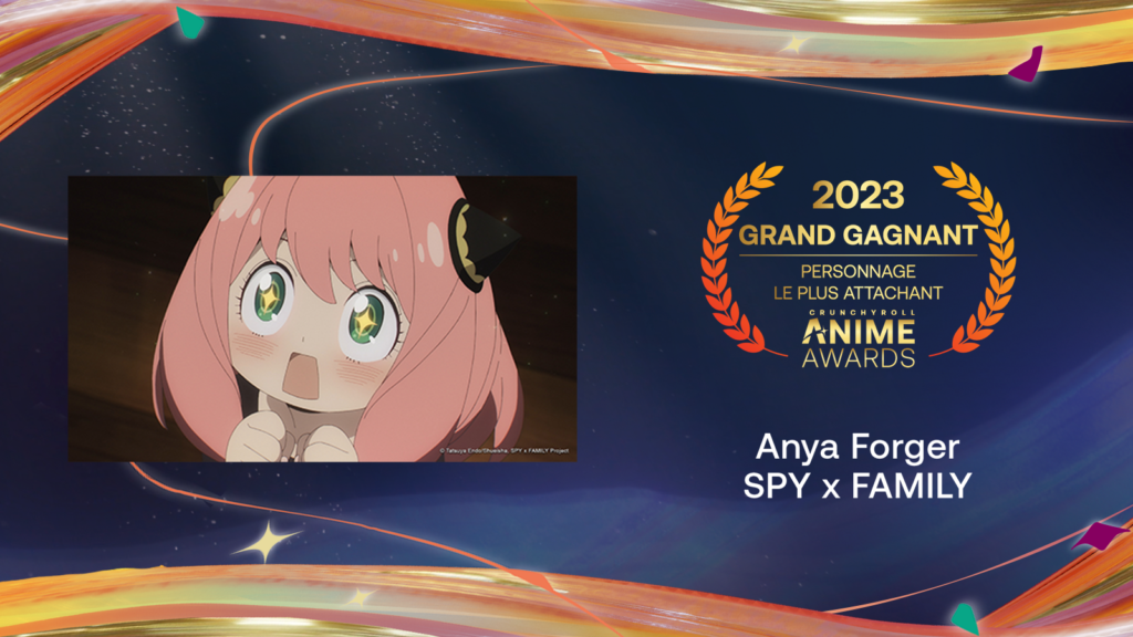 Crunchyroll Anime Awards 2023 : Les Gagnants ! - Personnage le plus attachant - SPY x FAMILY - Anya Forger
