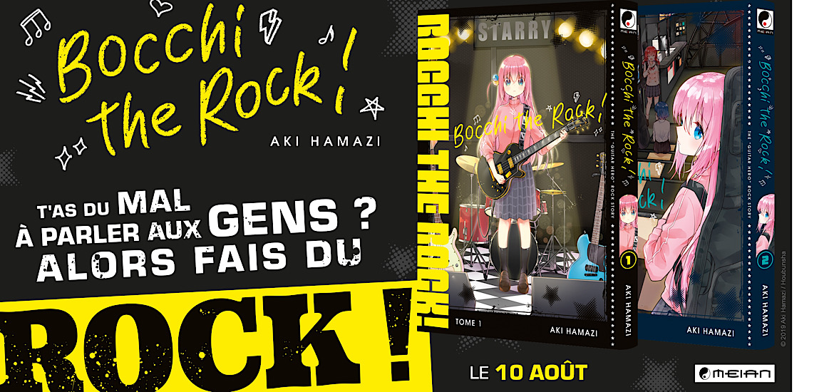 Bocchi The Rock Annonce Manga Meian Date de sortie 10 août 2023 Avant-première Japan Expo 2023