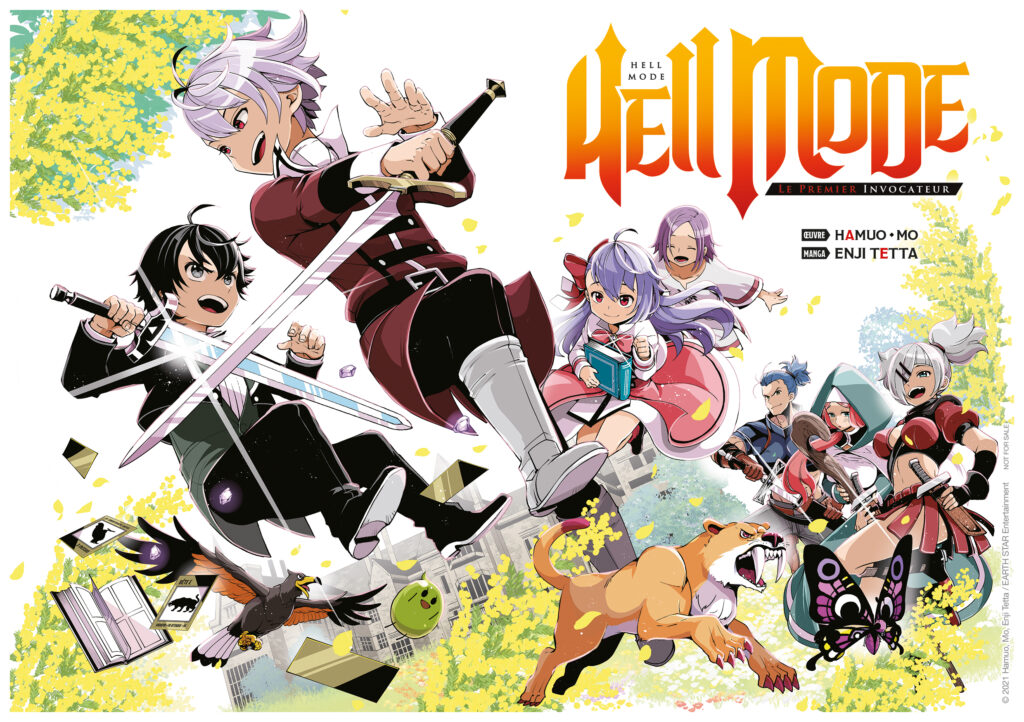 Hell Mode, Meian, isekai, shônen, Hamuo, Mo, Shousetsuka ni Narou,  Enji Tetta, date de sortie, 2023, goodies, manga, light novel, web novel, ex libris, sortie 2023