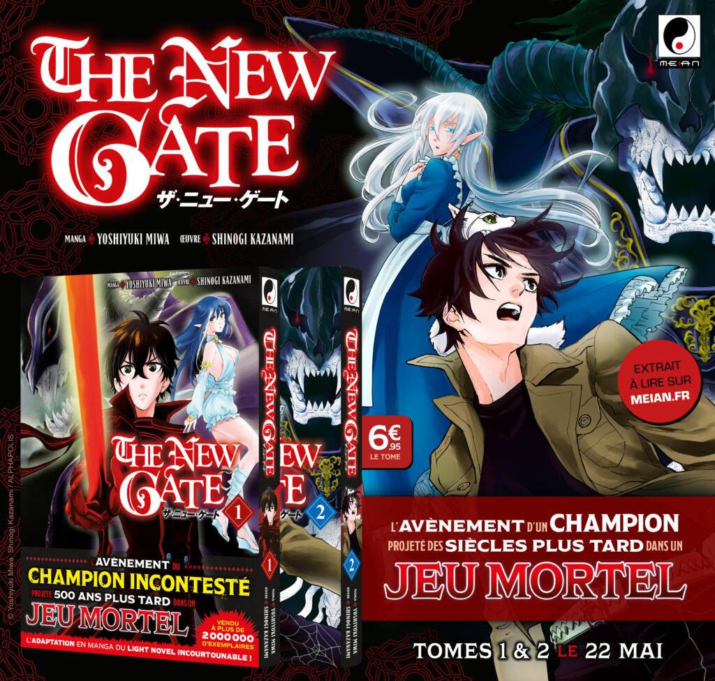 THE NEW GATE, manga, annonce, date de sortie, 22 mai 2024, Meian, Meian éditions, web novel, light novel, anime, Crunchyroll,