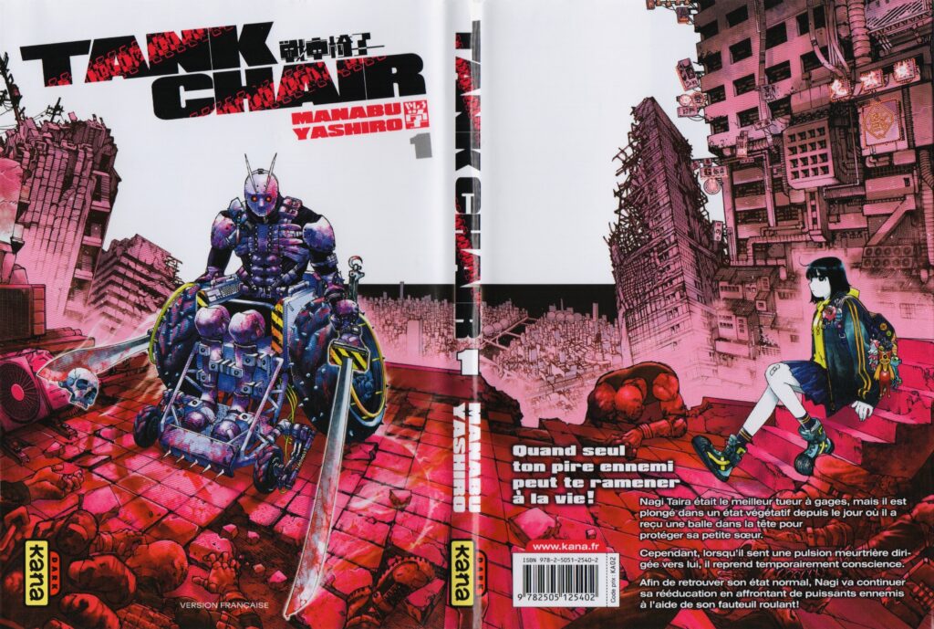 Tank chair, avis, review, critique, manga, shonen, seinen, kana, kana éditions, manabu yashiro, dorohedoro, q hayashida, fauteuil roulant, collector, édition limitée, les trésors du nain,