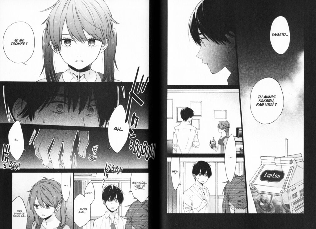 I cannot reach you, Kimi ni wa Todokanai, kana, mika, shojo, boy’s love, yaoi, avis, review, critique, tome 1, tome 2, romance, Les Trésors du Nain, BL, 