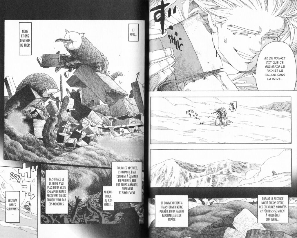 The lost signal and this communication, avis, review, critique, science-fiction, manga, anti-héros, shonen, Les Trésors du Nain, this communication, post apocalyptique, Maruei Rokudai, tome 1, 