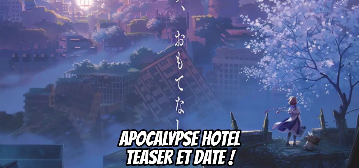 Anime, Cygames, CyberAgent, Apocalypse Hotel, apocalypse, collaboration, 2025, hôtel, Dr Stone, Darling in The Franxx, Aiko, Skirt, YouTube, X