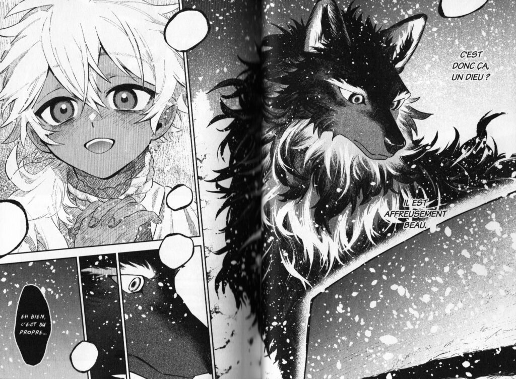 Les trésors du nain, manga, seinen, fantasy, Princesse Mononoke, Mononoke hime, avis, review, critique, date de sortie, dieu, loup, Aux côtés du dieu loup, The beautiful deity, Folklore, Utsukushii Bakemono, Doki-doki, yomoko yamamoto, 