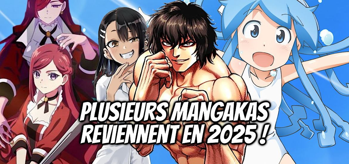 Manga, 2025, nouveau manga, suite, nouvelle série, yabako sandrovich, kengan ashura, akiko kawano, the most heretical last boss queen, nanashi, arrête de me chauffer nagatoro, Don't Toy With Me Miss Nagatoro, ijirinaide nagatoro san, masahiro anbe, squid girl, dumbbell Combien tu peux soulever ?, dumbbell, How Many Kilos are the Dumbbells You Lift?,