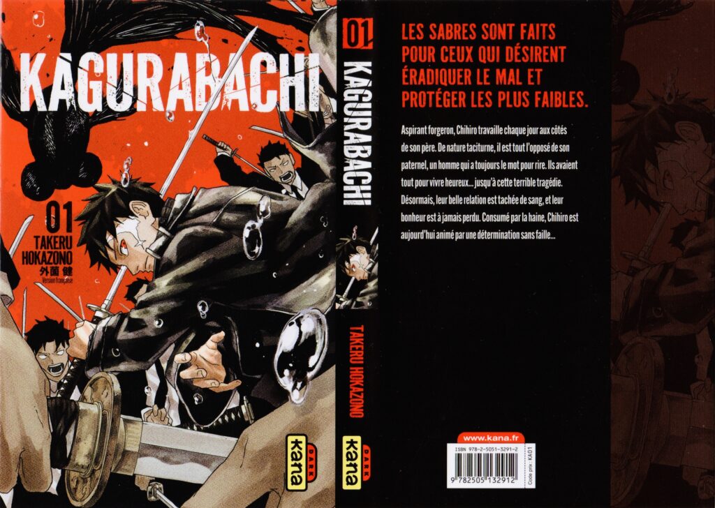 Kagurabachi, tome 1, avis, review, critique, date de sortie, manga, kit presse, hype, succès, mérité, kana, kana éditions, takeru hokazono, shonen, seinen, katana, sabre, demon slayer, 