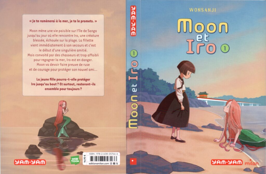 Moon et Iro, wonsanji, manga, webtoon, webcomic, avis, review, critique, les trésors du nain, yam-yam, milan, ghibli, la petite sirène, sirène, triton, conte, écologie, this must be love, tome 1, 