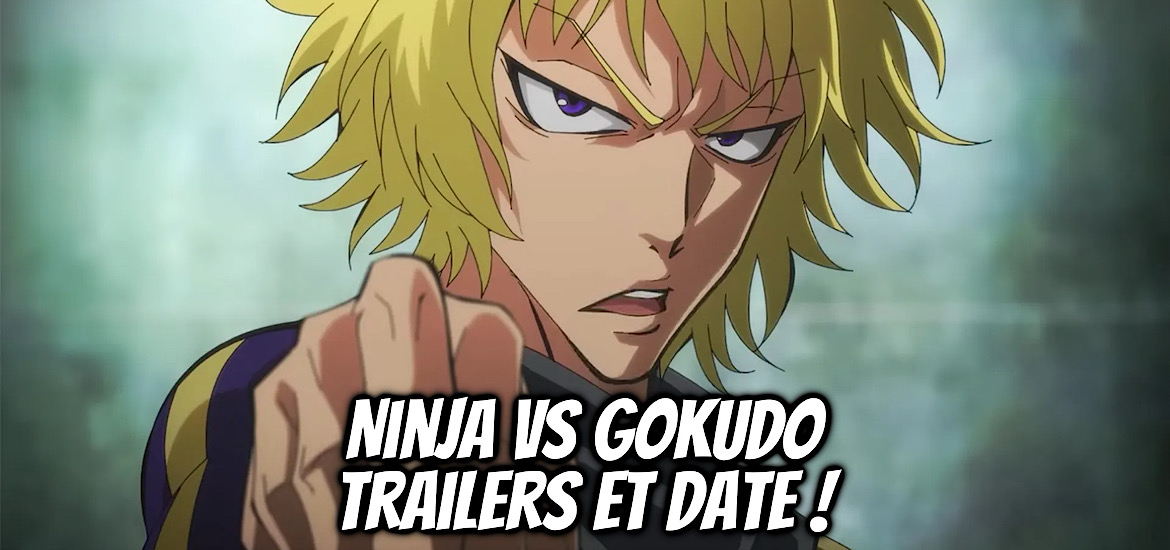 Ninja vs. Gokudo, Kondo Shinsuke, Kodansha, Comic Days, manga, anime, date de sortie, bande annonce, trailer, Kodansha USA, Crunchyroll, illustration, anime automne 2025, octobre 2025,
