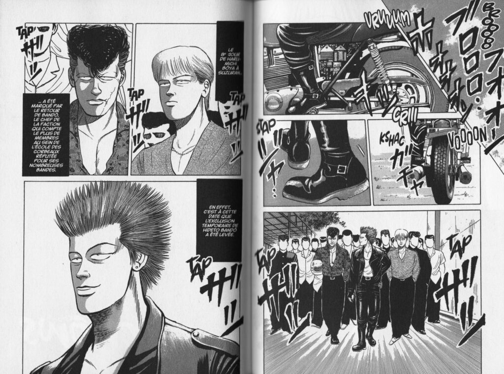 Les trésors du nain, avis, review, critique, crows, hiroshi takahashi, furyo, oeuvre culte, pilier, manga, tome 1, tome 2, éditions Kana, Kana, bagarre, baston, gang, lycée,