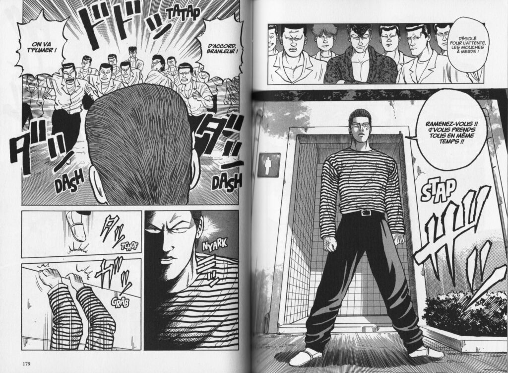Les trésors du nain, avis, review, critique, crows, hiroshi takahashi, furyo, oeuvre culte, pilier, manga, tome 1, tome 2, éditions Kana, Kana, bagarre, baston, gang, lycée,
