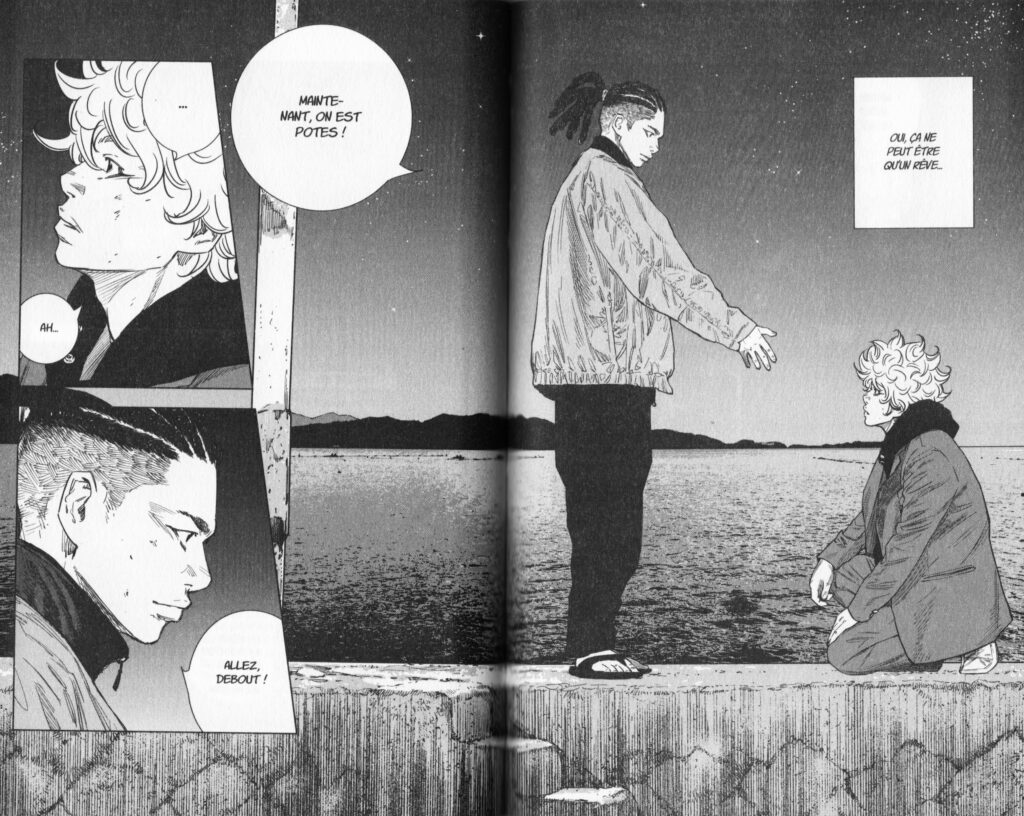 Les trésors du nain, nine peaks, manga, avis, review, critique, tome 1, tome 2, tome 3, tome 4, tome 5, tome 6, tome 7, furyo, voyage dans le temps, tokyo revengers, tetsuhiro hirakawa, baston, bagarre, ki-oon,