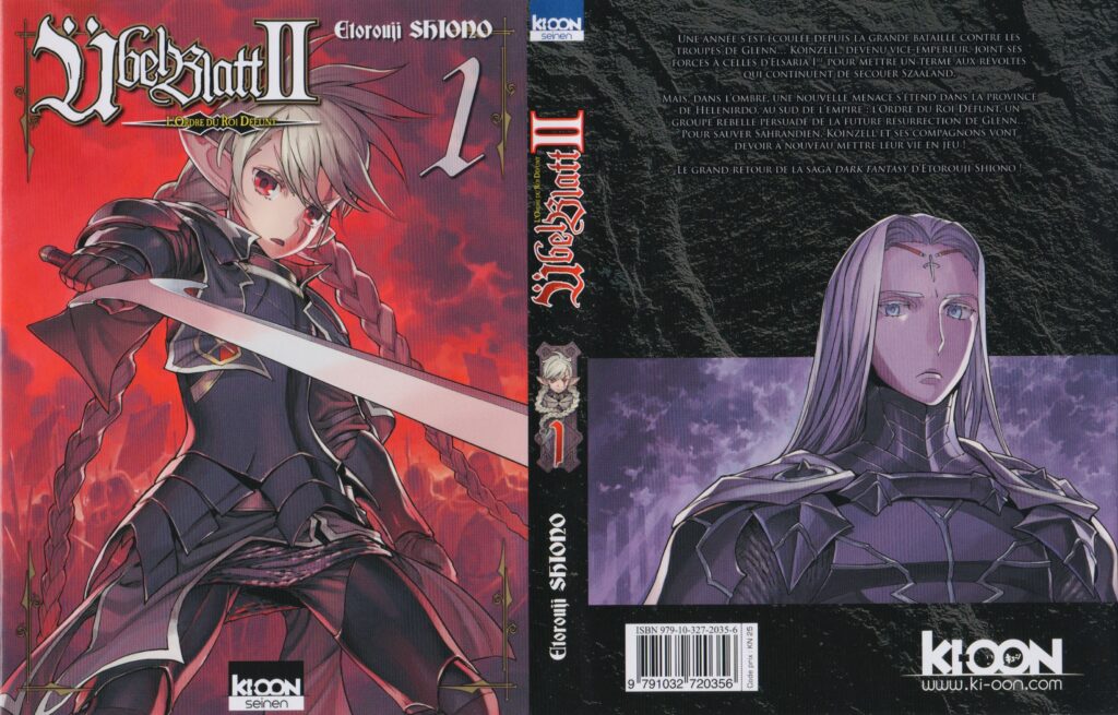 Les trésors du nain, übel blatt, übel blatt II, übel blatt, ubel blatt, avis, review, critique, dark fantasy, fantasy, etorouji shiono, ki-oon, ki-oon éditions, tome 1, tome 2, suite, partie 2, 