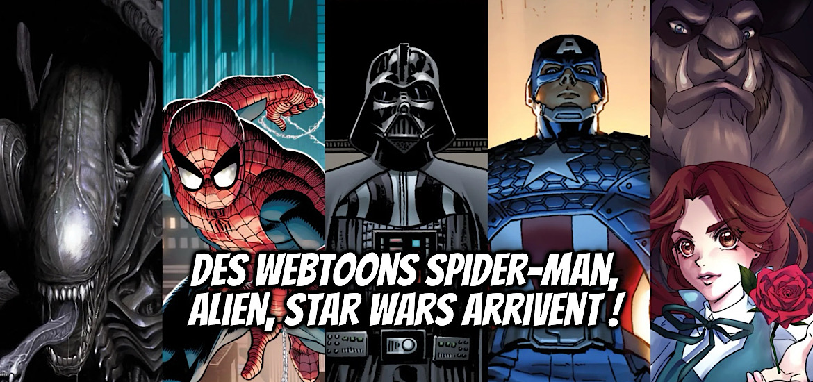Webtoon, disney, collaborations, webcomic, spider-man, marvel, avengers, alien, Disney as old as time, a twisted tale, Star wars,