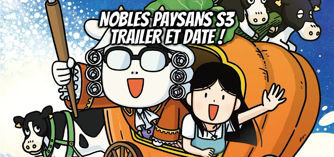 Hyakusho Kizoku, nobles paysans, anime, adaptation, site, teaser, trailer, bande-annonce, suite, saison 3, date de sortie, 3 octobre 2025, anime automne 2025, hiromu arakawa, fullmetal alchemist, silver spoon, tsugai, Daemons of the shadow realm,