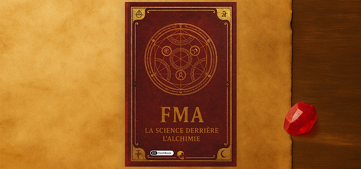 Livre, fullmetal alchemist, science, physique-chimie, alchimie, kuro-sensei, kuro_tv, fma la science derrière l’alchimie, dashbook, financement participatif, campagne,