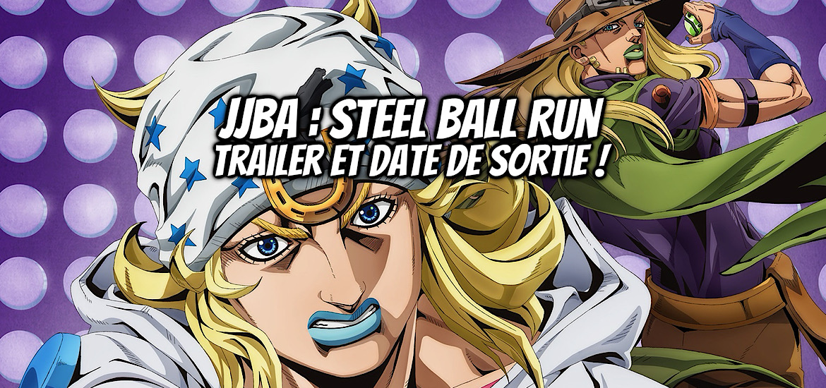 bande-annonce, date de sortie, Gyro Zeppeli, Hirohiko Araki, JJBA, Johnny Joestar, Jojo’s Bizarre Adventure, manga, partie 7, SBR, shonen, Steel Ball Run, Teaser, trailer, anime, adaptation, manga, david production, 19 mars 2026, anime hiver 2026, anime printemps 2026,