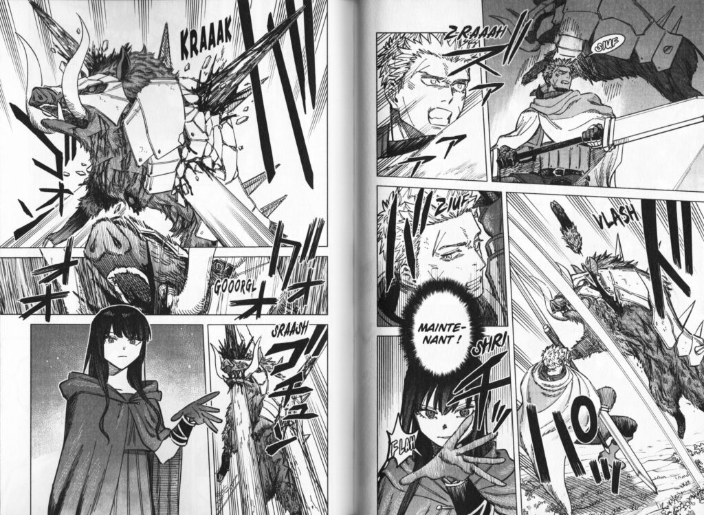 Les trésors du nain, witch and mercenary, light novel, avis, review, critique, tome 1, monster hunter, hunter x hunter, berserk, dark fantasy, seinen, Dark continent, continent caché, maho éditions, chohokiteki kaeru, kanase bench, Majo to youhei, manga, doki-doki,