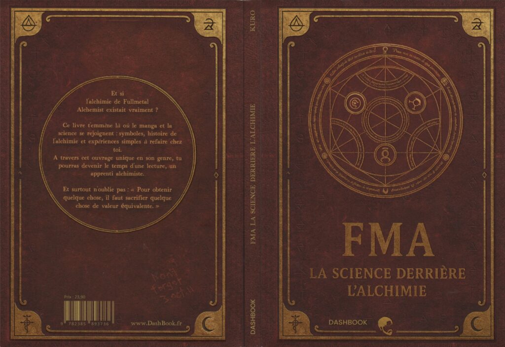 FMA, FMA La science derrière l’alchimie, Kuro, Kuro Sensei, Lucas Falduzzi, dashbook, avis, review, critique, fullmetal alchemist, hiromu arakawa, 