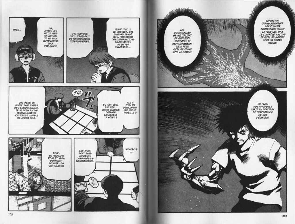 Les trésors du nain, avis, review, critique, tome 1, arms, parasite, jagaaan, spriggan, manga, mangetsu, ryouji minagawa, kyouchi nanatsuki, action, science fiction, Réédition, volume double,