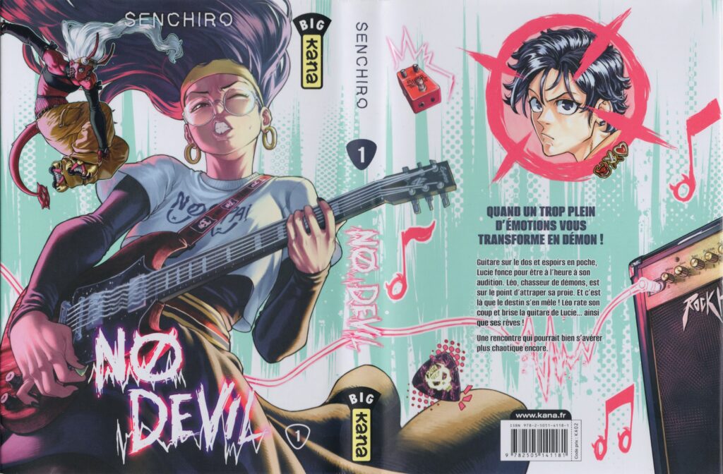 Les trésors du nain, senchiro, no devil, manga, création française, manga français, kana, éditions kana, slice-of-life, tranche de vie, diables, démons, musique, avis, review, critique, 