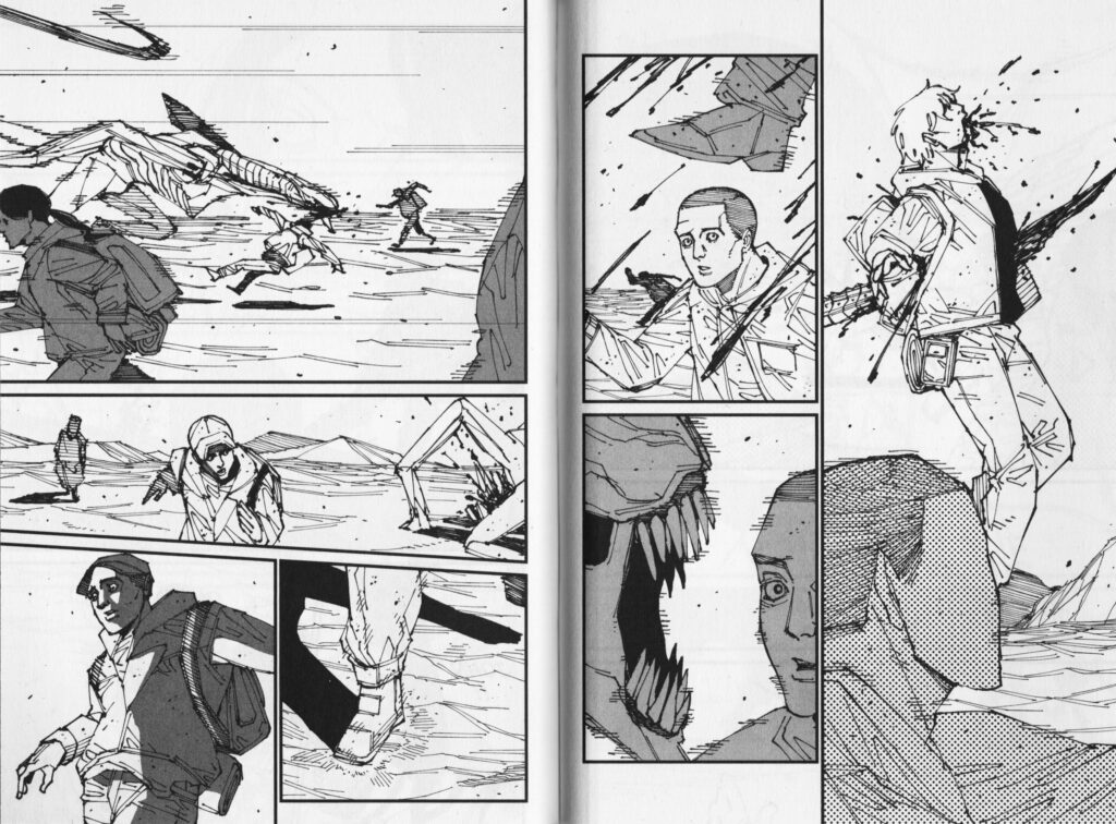 MAD, manga, avis, review, critique, Yusuke Otori, mad max, alien, h.r. Giger, xénomorphe, fire punch, Kazé, crunchyroll, l’attaque des titans, tatsuki fujimoto, hajime isayama, tome 1, fallout, science-fiction, sci-fi, les trésors du nain,